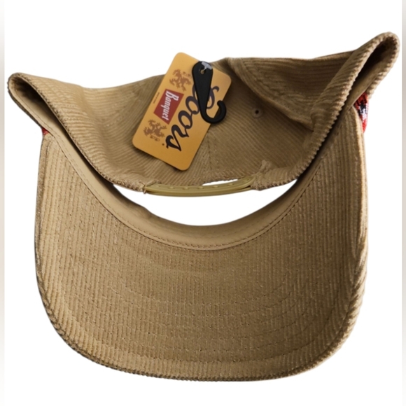 Coors Banquet Hat Corduroy Snapback Golden Colorado Khaki Tan Vintage Style Dad - Picture 5 of 5